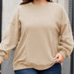 Loose Patchwork Crewneck Plus Size Sweatshirt