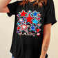 oh my stars Printed Flag Day T Shirt