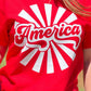 America Graphic Print Short Sleeve T Shirt