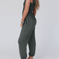 Smocked Ruffled Straps High Waist Sleeveless Jumpsuit