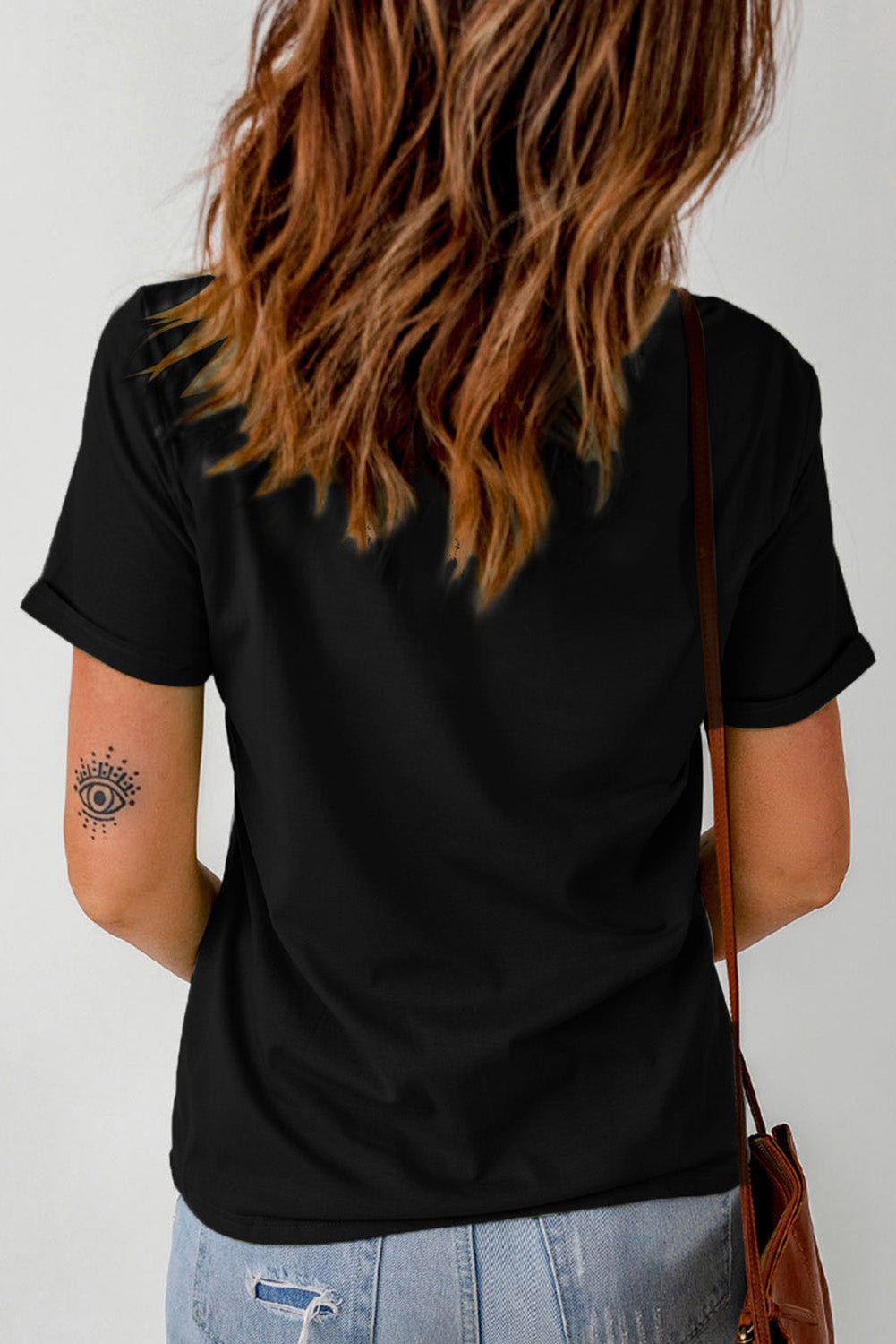 Sequined Disco Ball Crew Neck Graphic Tee