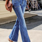 Exposed Seam Split Flare Jeans