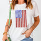 Shimmery Flag Graphic Tee