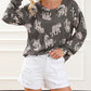Lively Tiger Print Casual Sweatshirt