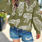 Animal Print Pullover Sweatshirt