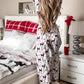 Christmas Printed Shirt and Pants Pajama Set