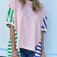 Colorblock Patchwork Baggy T Shirt