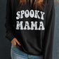 SPOOKY MAMA Letter Graphic Sweatshirt