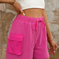 Cargo Pocket Wide-leg Shorts