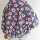Flower Zip up Sherpa Jacket