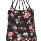Plus Size Floral Strappy Racerback Top