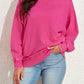 Vintage Wash Pocketed Round Neck Sweatshirt