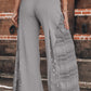 Boho Lace Patchwork Wide Leg High Waist Pants