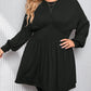 Plus Size Ribbed Knit Long Sleeve Tunic Babydoll Top
