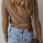 Anglaise Broider Ribbed Long Sleeve Top