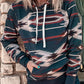 Western Fashion Aztec Print Pullover Hoodie