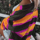 Striped Colorblock Drop Shoulder Slouchy Cardigan