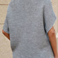 High Neck Short Bat Sleeve Sweater