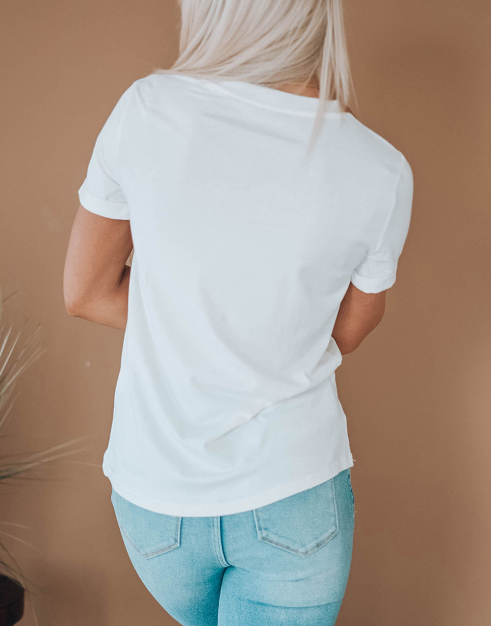 Pumpkin Ghost Print Halloween Crewneck T Shirt