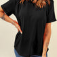 Casual Plain Crew Neck Tee