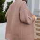 Buttoned Front Drop Shoulder Knitted Cardigan
