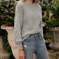 Cable Knit Sleeve Sweater