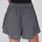 Elastic Waist Culotte Shorts