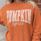 PUMPKIN Spice Graphic Corded Crewneck Sweatshirt