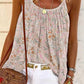 Boho Floral Print Spaghetti Straps Tank Top