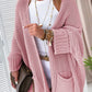 Oversized Fold Over Sleeve Sweater Cardigan