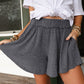 Elastic Waist Culotte Shorts