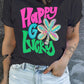 Happy Go Lucky Graphic Plus Tee