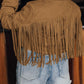 Fringe Plus Size Cropped Jacket