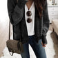 Chunky Waffle Knit Oversized Collar Cardigan