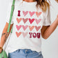 I Love You Funny Graphic Valentine Tee