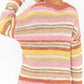Striped Knit Drop Shoulder Sweater