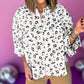 Leopard Print Button up Ruffled Sleeve Shirt
