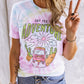 SAY YES TO ADVENTURE Tie-dye Print Tee