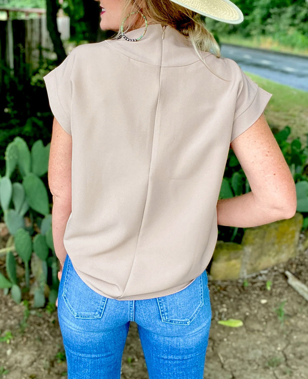 Plain Crew Neck Loose Fit Casual Top