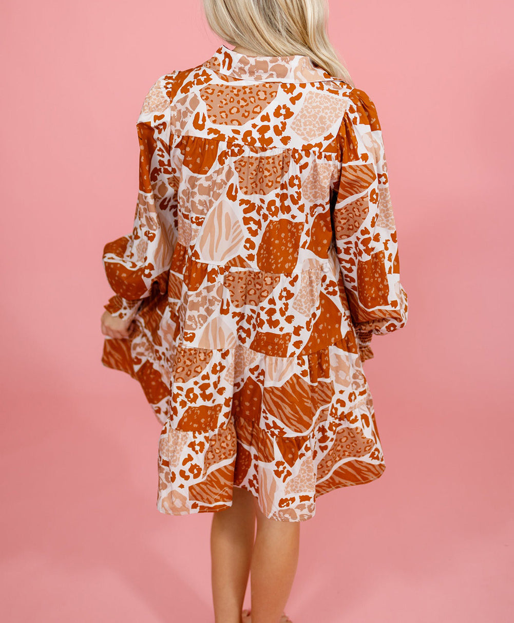 Multi Pattern Swing Dress