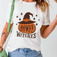 HOWDY WITCHES Pumpkin Graphic Halloween T Shirt