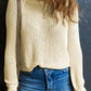 Raglan Sleeve Crewneck Casual Sweater