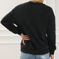 Leopard Star Patched Drop Shoulder Sweatshirt