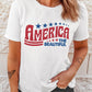 AMERICA THE BEAUTIFUL Star Print Graphic T Shirt