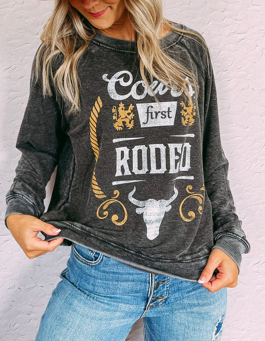 Coors Banquet RODEO Graphic Mineral Washed Sweatshirt