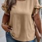 Ruffled Short Sleeve Plus Size Top