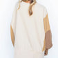 Color Block Sleeve Patchwork Oversized Sweatshirt