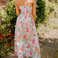 Fairy Town Printed Smocked Flowy Long Sundress