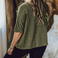 Plus Size Ripped Half Sleeve Blouse