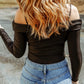 Cold Shoulder Cut-out Long Sleeve Bodysuit